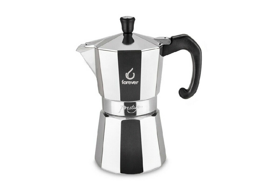 Miss Moka Prestige' Alluminio 2 Tazze 300G Forever. Cod. 120102 - Borz  Cooking Store