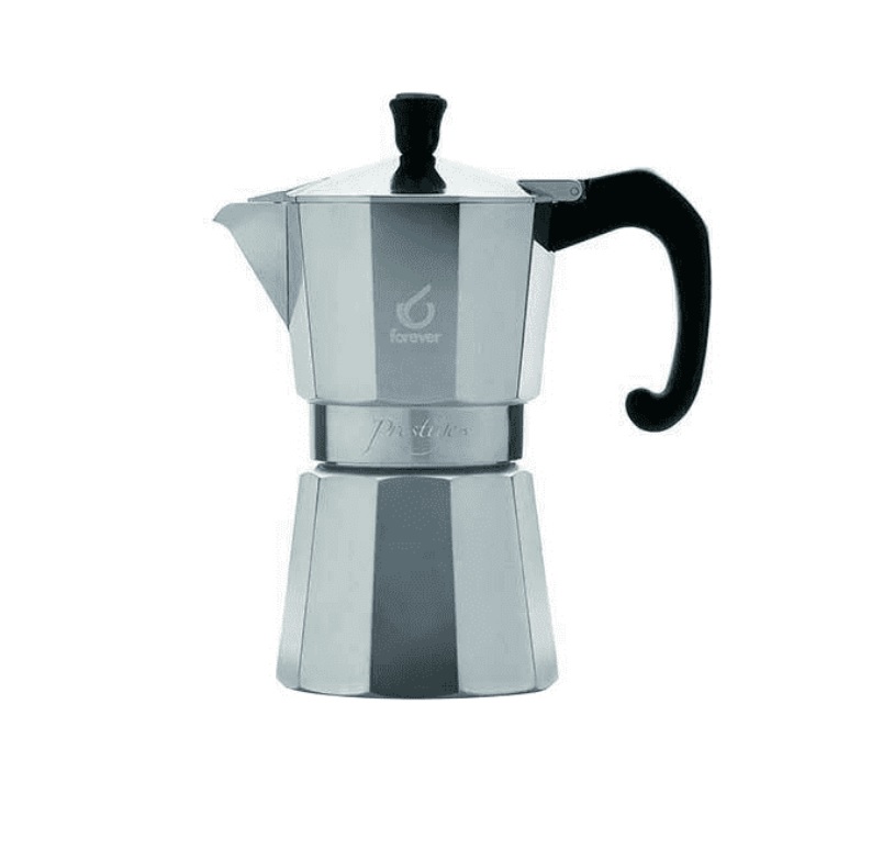 Miss Moka Prestige New' Alluminio 1 Tazza 240G Forev. Cod. 120112 - Borz  Cooking Store